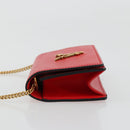 VERSACE Ketting Schoudertasje Leer Rood Goud Orig. 161343A-4