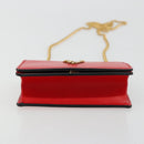 VERSACE Ketting Schoudertasje Leer Rood Goud Orig. 161343A-5