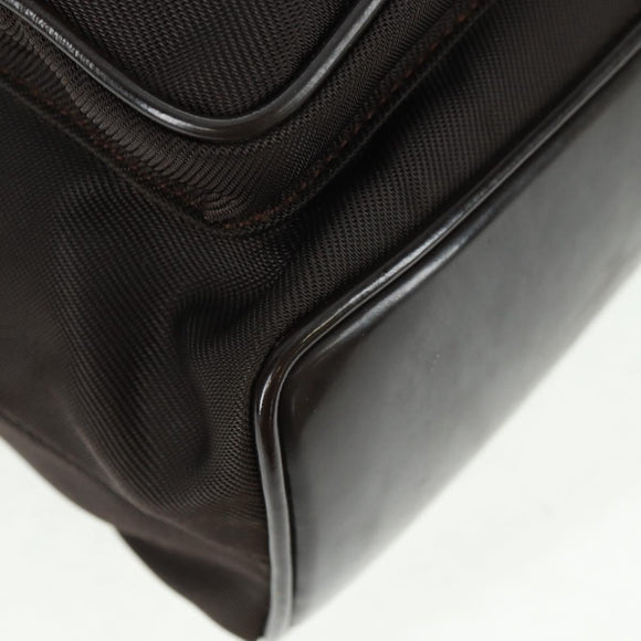 GUCCI Bamboo Backpack Nylon Brown Silver 003 1119 0016 Auth 161351