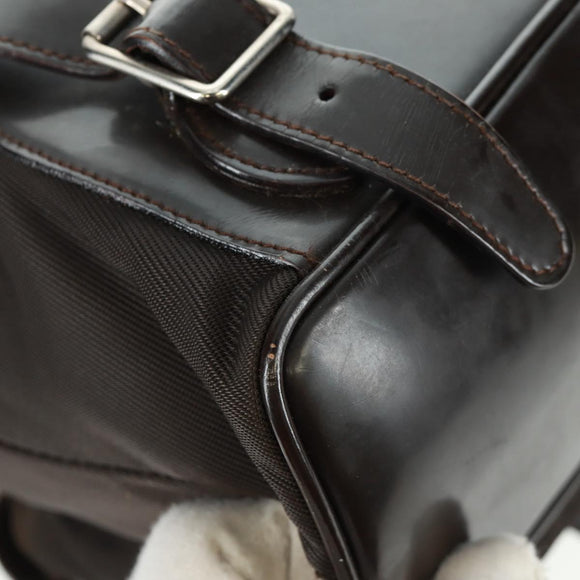 GUCCI Bamboo Backpack Nylon Brown Silver 003 1119 0016 Auth 161351