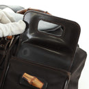 GUCCI Bamboo Backpack Nylon Brown Silver 003 1119 0016 Auth 161351-23