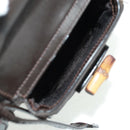 GUCCI Bamboo Backpack Nylon Brown Silver 003 1119 0016 Auth 161351-24