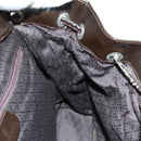 GUCCI Bamboo Backpack Nylon Brown Silver 003 1119 0016 Auth 161351-28
