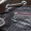 GUCCI Bamboo Backpack Nylon Brown Silver 003 1119 0016 Auth 161351-30