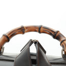 GUCCI Bamboo Backpack Nylon Brown Silver 003 1119 0016 Auth 161351-15