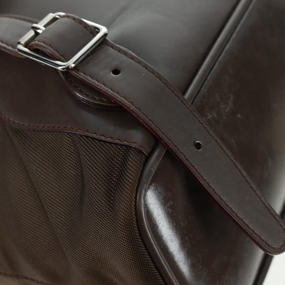 GUCCI Bamboo Backpack Nylon Brown Silver 003 2058 0016 5 Auth 161352