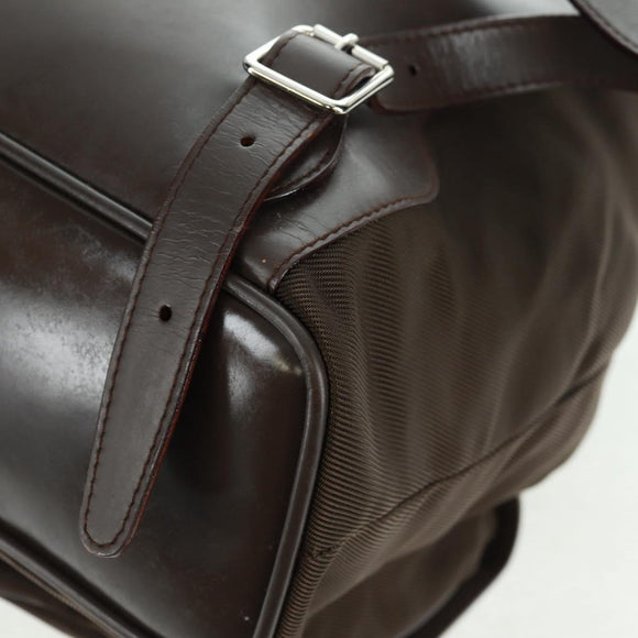 GUCCI Bamboo Backpack Nylon Brown Silver 003 2058 0016 5 Auth 161352