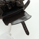 GUCCI Bamboo Backpack Nylon Brown Silver 003 2058 0016 5 Auth 161352-20