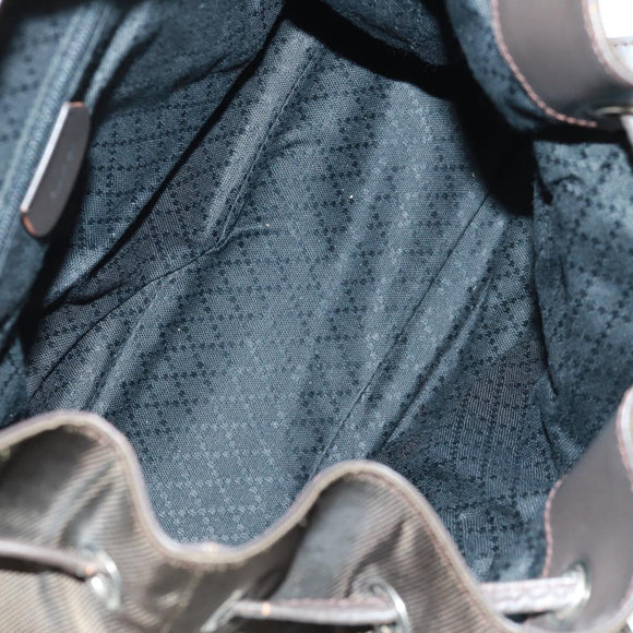 GUCCI Bamboo Backpack Nylon Brown Silver 003 2058 0016 5 Auth 161352