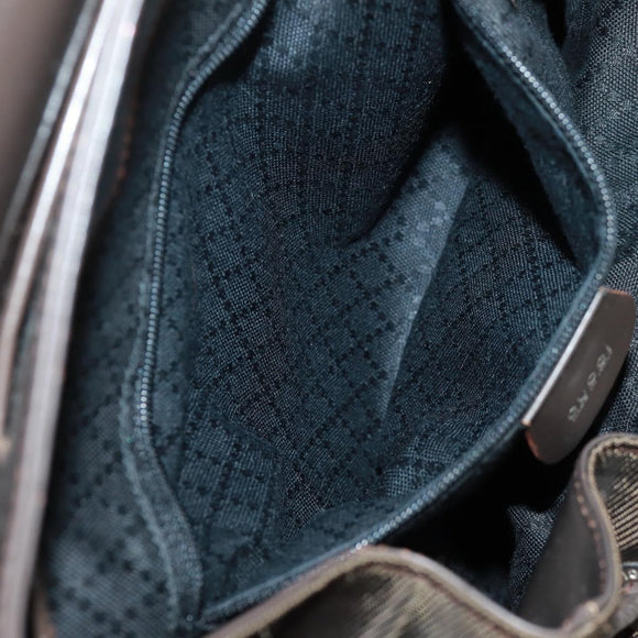 GUCCI Bamboo Backpack Nylon Brown Silver 003 2058 0016 5 Auth 161352