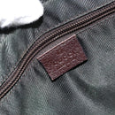 GUCCI GG Canvas Shoulder Bag Beige Silver 122790 Auth 161355-19
