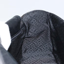 BALLY Hand Bag Leather Black Gold Auth 161359-18