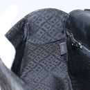 BALLY Hand Bag Leather Black Gold Auth 161359-19