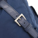 PRADA Backpack Nylon Navy Silver Auth 161363-20