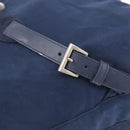 PRADA Backpack Nylon Navy Silver Auth 161363-21