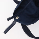 PRADA Backpack Nylon Navy Silver Auth 161363-11