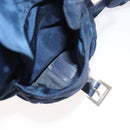 PRADA Backpack Nylon Navy Silver Auth 161363-31