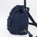 PRADA Backpack Nylon Navy Silver Auth 161363-3
