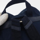 PRADA Backpack Nylon Navy Silver Auth 161363-8