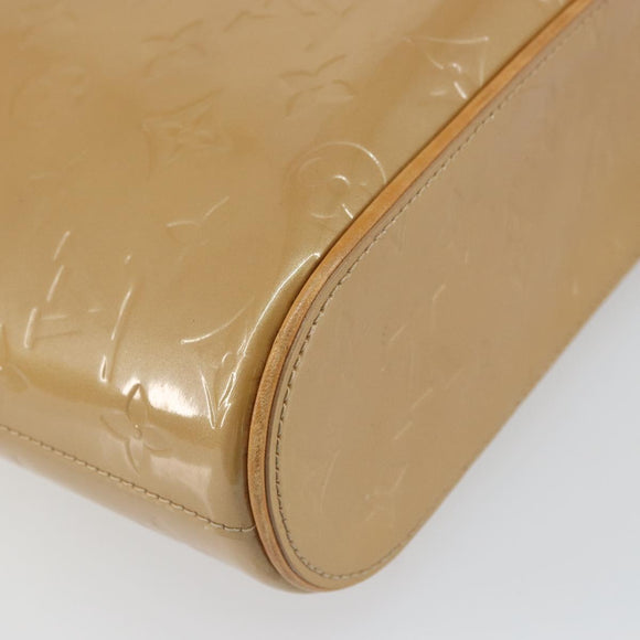 LOUIS VUITTON Vernis Stillwood Vertical Hand Bag Noisette M91364 LV Auth 161365