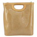 LOUIS VUITTON Vernis Stillwood Vertical Hand Bag Noisette M91364 LV Auth 161365-2