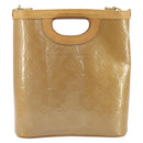 LOUIS VUITTON Vernis Stillwood Vertical Hand Bag Noisette M91364 LV Auth 161365-3