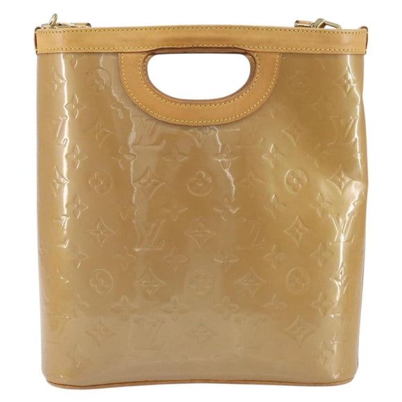 LOUIS VUITTON Vernis Stillwood Vertical Hand Bag Noisette M91364 LV Auth 161365