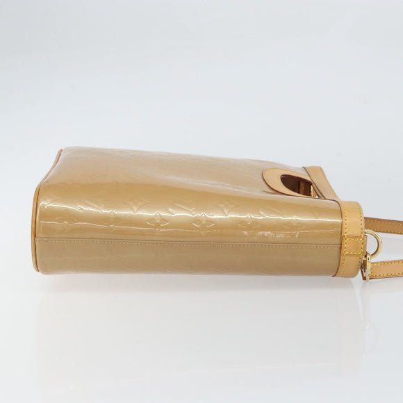 LOUIS VUITTON Vernis Stillwood Vertical Hand Bag Noisette M91364 LV Auth 161365