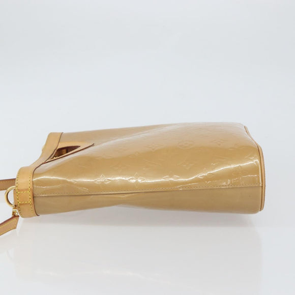 LOUIS VUITTON Vernis Stillwood Vertical Hand Bag Noisette M91364 LV Auth 161365