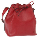 LOUIS VUITTON Epi Petit Noe Shoulder Bag Red M44107 LV Auth 161368-1
