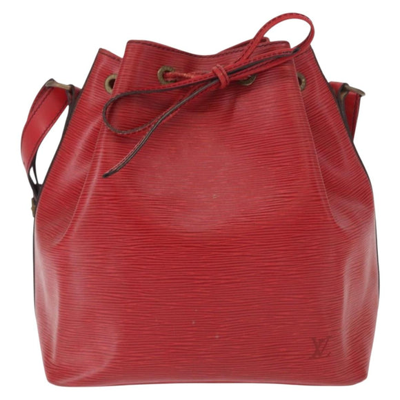 LOUIS VUITTON Epi Petit Noe Shoulder Bag Red M44107 LV Auth 161368