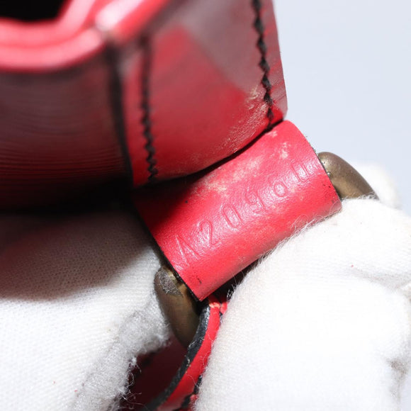 LOUIS VUITTON Epi Petit Noe Shoulder Bag Red M44107 LV Auth 161368