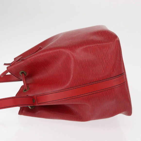 LOUIS VUITTON Epi Petit Noe Shoulder Bag Red M44107 LV Auth 161368