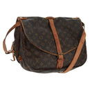 LOUIS VUITTON Monogram Saumur 35 Shoulder Bag M42254 LV Auth 161371-1