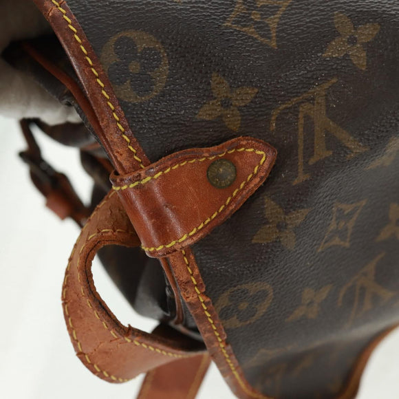 LOUIS VUITTON Monogram Saumur 35 Shoulder Bag M42254 LV Auth 161371