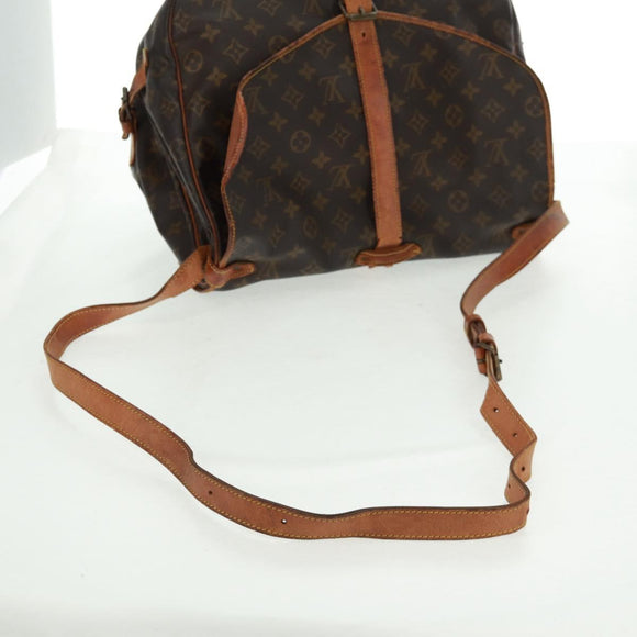 LOUIS VUITTON Monogram Saumur 35 Shoulder Bag M42254 LV Auth 161371