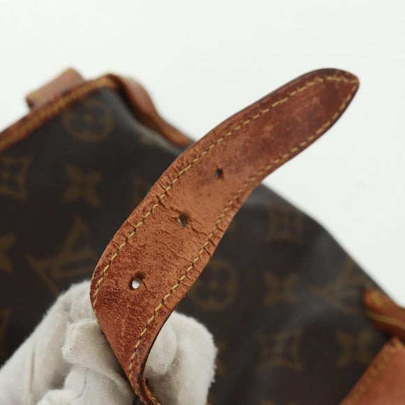 LOUIS VUITTON Monogram Saumur 35 Shoulder Bag M42254 LV Auth 161371