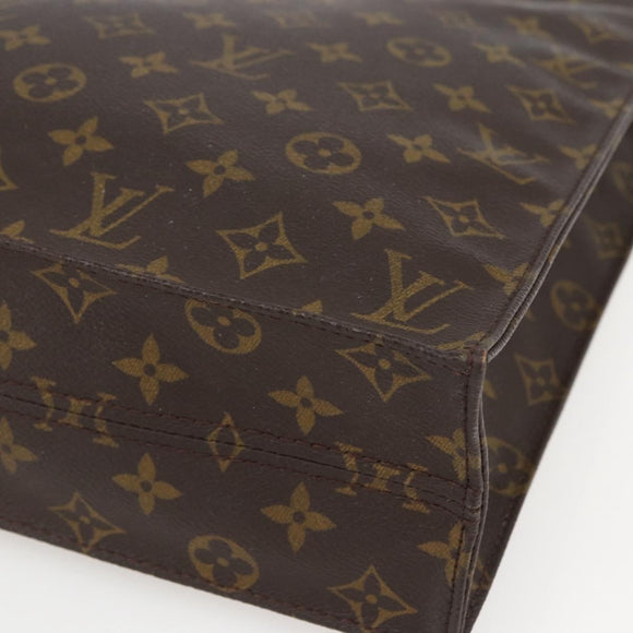 LOUIS VUITTON Monogram Sac Plat Hand Bag M51140 LV Auth 161376