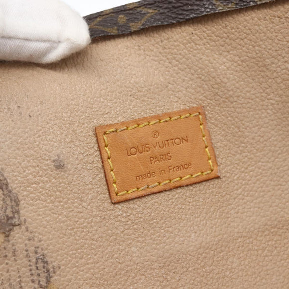 LOUIS VUITTON Monogram Sac Plat Hand Bag M51140 LV Auth 161376