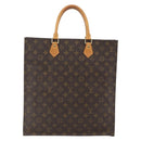 LOUIS VUITTON Monogram Sac Plat Hand Bag M51140 LV Auth 161376-2