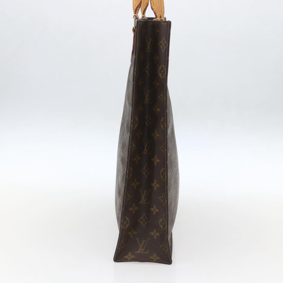 LOUIS VUITTON Monogram Sac Plat Hand Bag M51140 LV Auth 161376