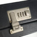 Christian Dior Attache Case Trotter Canvas Trunk Navy Silver Auth 161380V-16