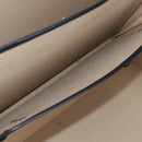 Christian Dior Attache Case Trotter Canvas Trunk Navy Silver Auth 161380V-25