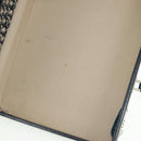 Christian Dior Attache Case Trotter Canvas Trunk Navy Silver Auth 161380V-26