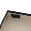 Christian Dior Attache Case Trotter Canvas Trunk Navy Silver Auth 161380V-31