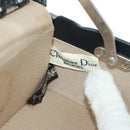 Christian Dior Attache Case Trotter Canvas Trunk Navy Silver Auth 161380V-33