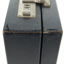 Christian Dior Attache Case Trotter Canvas Trunk Navy Silver Auth 161380V-6