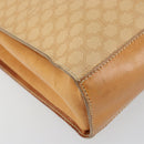 CELINE Macadam Canvas Hand Bag PVC Beige Gold Auth 161381-16