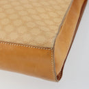 CELINE Macadam Canvas Hand Bag PVC Beige Gold Auth 161381-17