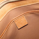 CELINE Macadam Canvas Hand Bag PVC Beige Gold Auth 161381-18